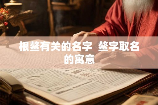 根鳌有关的名字  鳌字取名的寓意