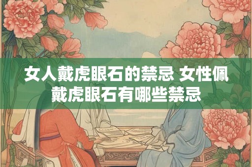女人戴虎眼石的禁忌 女性佩戴虎眼石有哪些禁忌