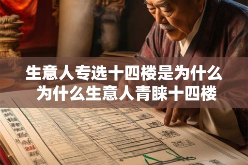 生意人专选十四楼是为什么 为什么生意人青睐十四楼 生意人专选十四楼是为什么 为什么生意人青睐十四楼