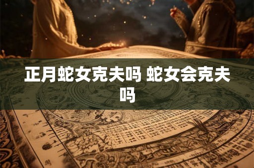正月蛇女克夫吗 蛇女会克夫吗