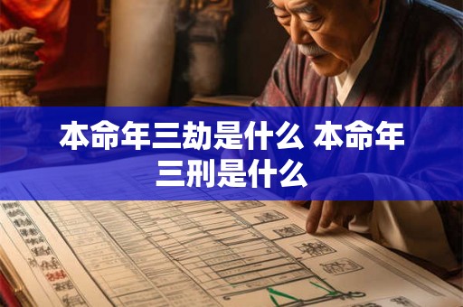 本命年三劫是什么 本命年三刑是什么