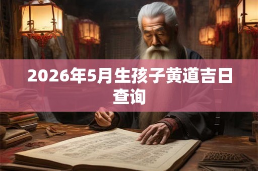 2026年5月生孩子黄道吉日查询