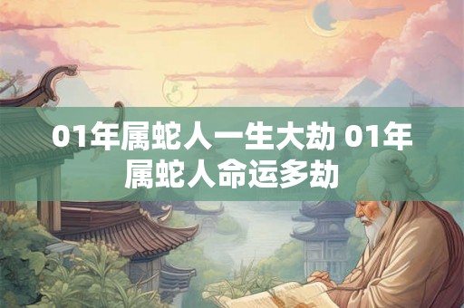 01年属蛇人一生大劫 01年属蛇人命运多劫