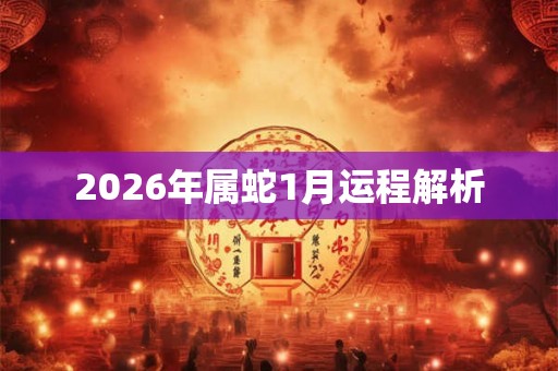 2026年属蛇1月运程解析