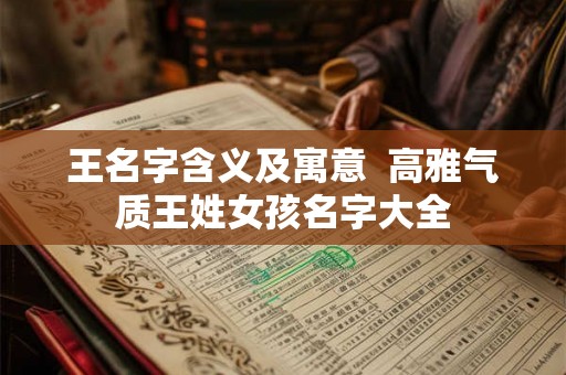 王名字含义及寓意 高雅气质王姓女孩名字大全 王名字含义及寓意 高雅气质王姓女孩名字大全