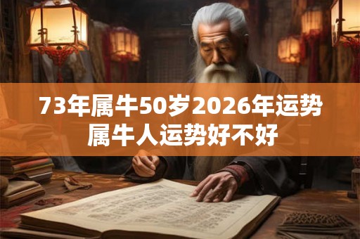 73年属牛50岁2026年运势 属牛人运势好不好
