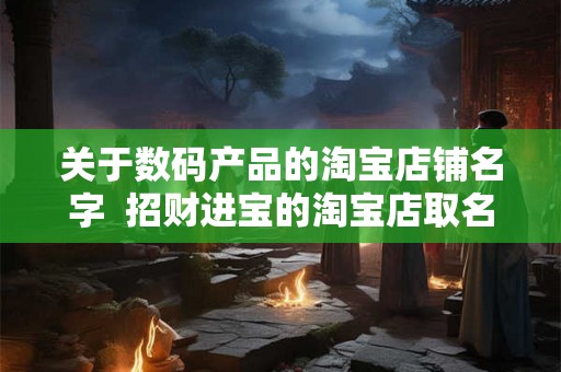 关于数码产品的淘宝店铺名字  招财进宝的淘宝店取名推荐