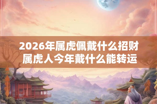 2026年属虎佩戴什么招财 属虎人今年戴什么能转运
