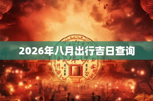 2026年八月出行吉日查询