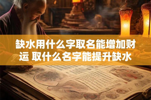 缺水用什么字取名能增加财运 取什么名字能提升缺水的财运