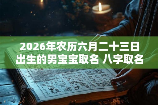 2026年农历六月二十三日出生的男宝宝取名 八字取名吉利的名字