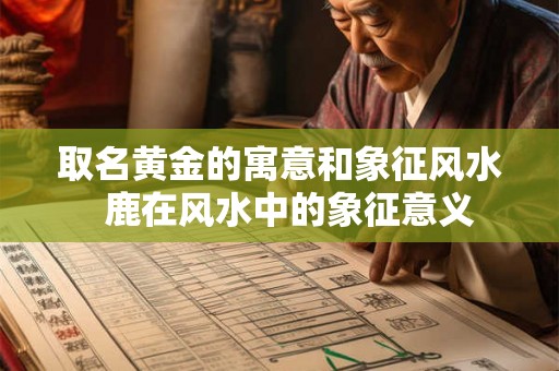 取名黄金的寓意和象征风水  鹿在风水中的象征意义