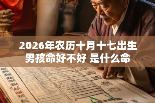 2026年农历十月十七出生男孩命好不好 是什么命