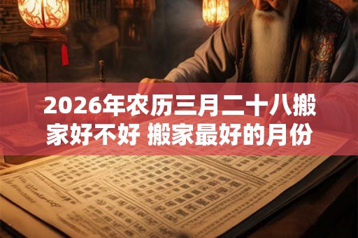 2026年农历三月二十八搬家好不好 搬家最好的月份