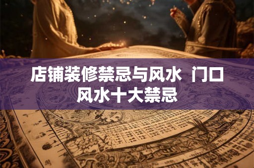 店铺装修禁忌与风水  门口风水十大禁忌