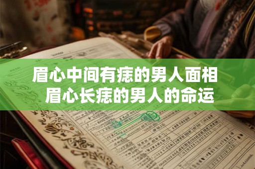 眉心中间有痣的男人面相 眉心长痣的男人的命运 眉心中间有痣的男人面相 眉心长痣的男人的命运