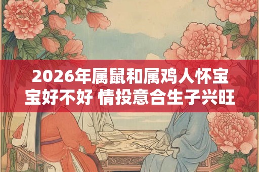 2026年属鼠和属鸡人怀宝宝好不好 情投意合生子兴旺