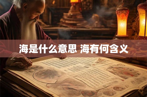 海是什么意思 海有何含义