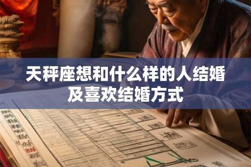 天秤座想和什么样的人结婚及喜欢结婚方式