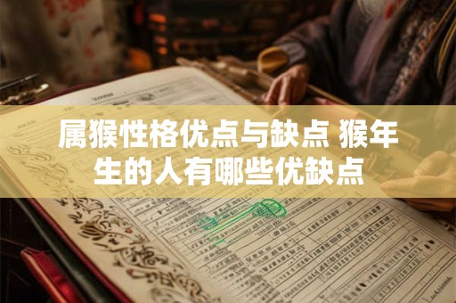 属猴性格优点与缺点 猴年生的人有哪些优缺点