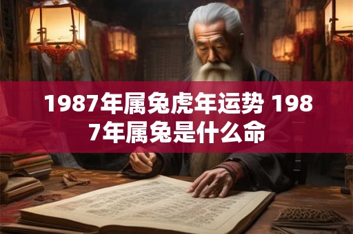 1987年属兔虎年运势 1987年属兔是什么命