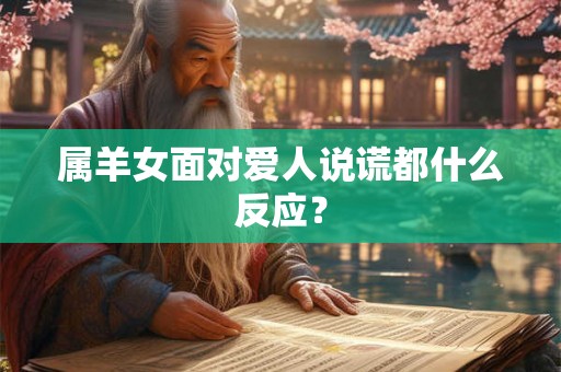属羊女面对爱人说谎都什么反应？