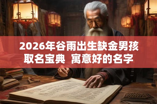 2026年谷雨出生缺金男孩取名宝典  寓意好的名字