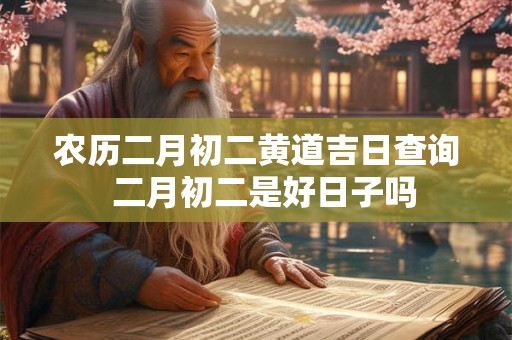 农历二月初二黄道吉日查询  二月初二是好日子吗