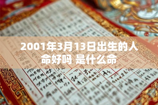2001年3月13日出生的人命好吗 是什么命