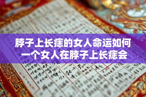 脖子上长痣的女人命运如何 一个女人在脖子上长痣会对她的命运产生何种影响