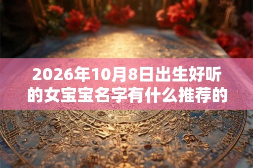 2026年10月8日出生好听的女宝宝名字有什么推荐的