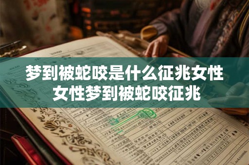 梦到被蛇咬是什么征兆女性 女性梦到被蛇咬征兆 梦到被蛇咬是什么征兆女性 女性梦到被蛇咬征兆