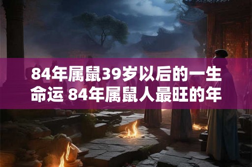 84年属鼠39岁以后的一生命运 84年属鼠人最旺的年龄