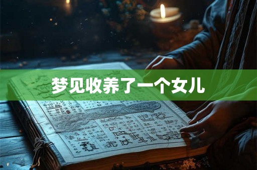 梦见收养了一个女儿 梦见收养了一个女儿