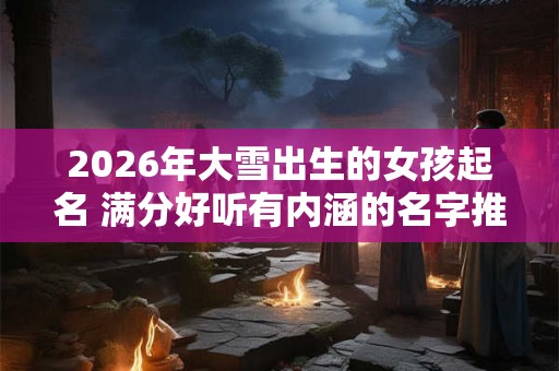 2026年大雪出生的女孩起名 满分好听有内涵的名字推荐 2026年大雪出生的女孩起名 满分好听有内涵的名字推荐