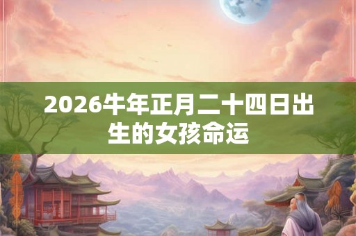 2026牛年正月二十四日出生的女孩命运