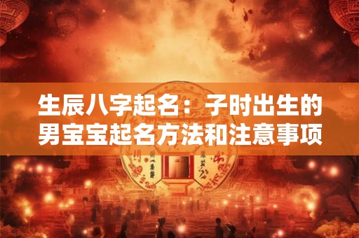 生辰八字起名：子时出生的男宝宝起名方法和注意事项