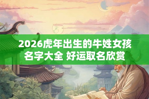 2026虎年出生的牛姓女孩名字大全 好运取名欣赏