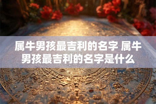 属牛男孩最吉利的名字 属牛男孩最吉利的名字是什么