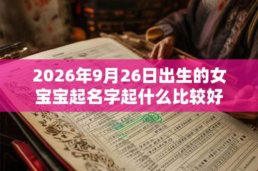 2026年9月26日出生的女宝宝起名字起什么比较好
