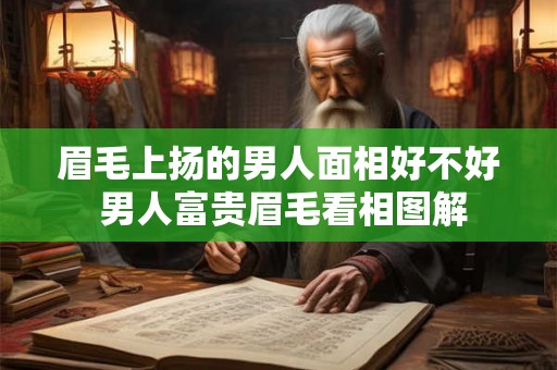 眉毛上扬的男人面相好不好 男人富贵眉毛看相图解