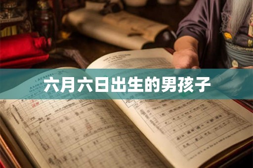 六月六日出生的男孩子