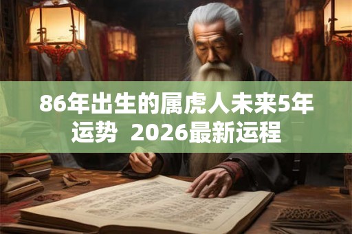 86年出生的属虎人未来5年运势  2026最新运程