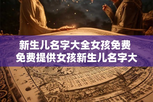 新生儿名字大全女孩免费 免费提供女孩新生儿名字大全
