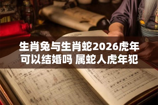 生肖兔与生肖蛇2026虎年可以结婚吗 属蛇人虎年犯太岁不 生肖兔与生肖蛇2026虎年可以结婚吗 属蛇人虎年犯太岁不