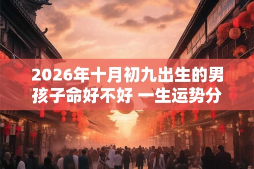 2026年十月初九出生的男孩子命好不好 一生运势分析