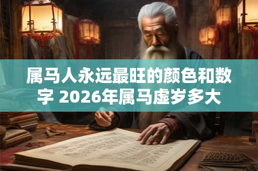 属马人永远最旺的颜色和数字 2026年属马虚岁多大