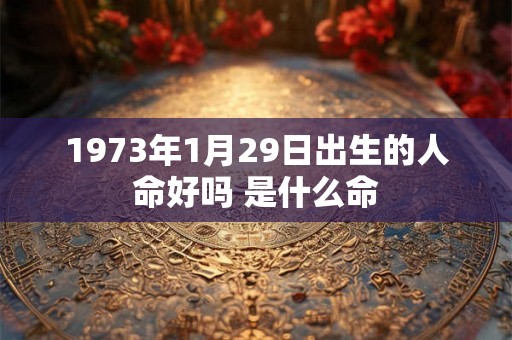 1973年1月29日出生的人命好吗 是什么命