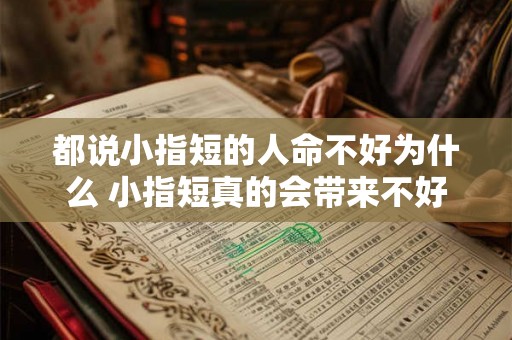 都说小指短的人命不好为什么 小指短真的会带来不好的命运吗 都说小指短的人命不好为什么 小指短真的会带来不好的命运吗