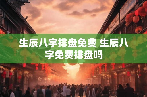 生辰八字排盘免费 生辰八字免费排盘吗 生辰八字排盘免费 生辰八字免费排盘吗